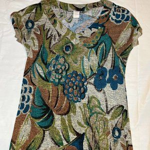JUMP Floral Green shirt